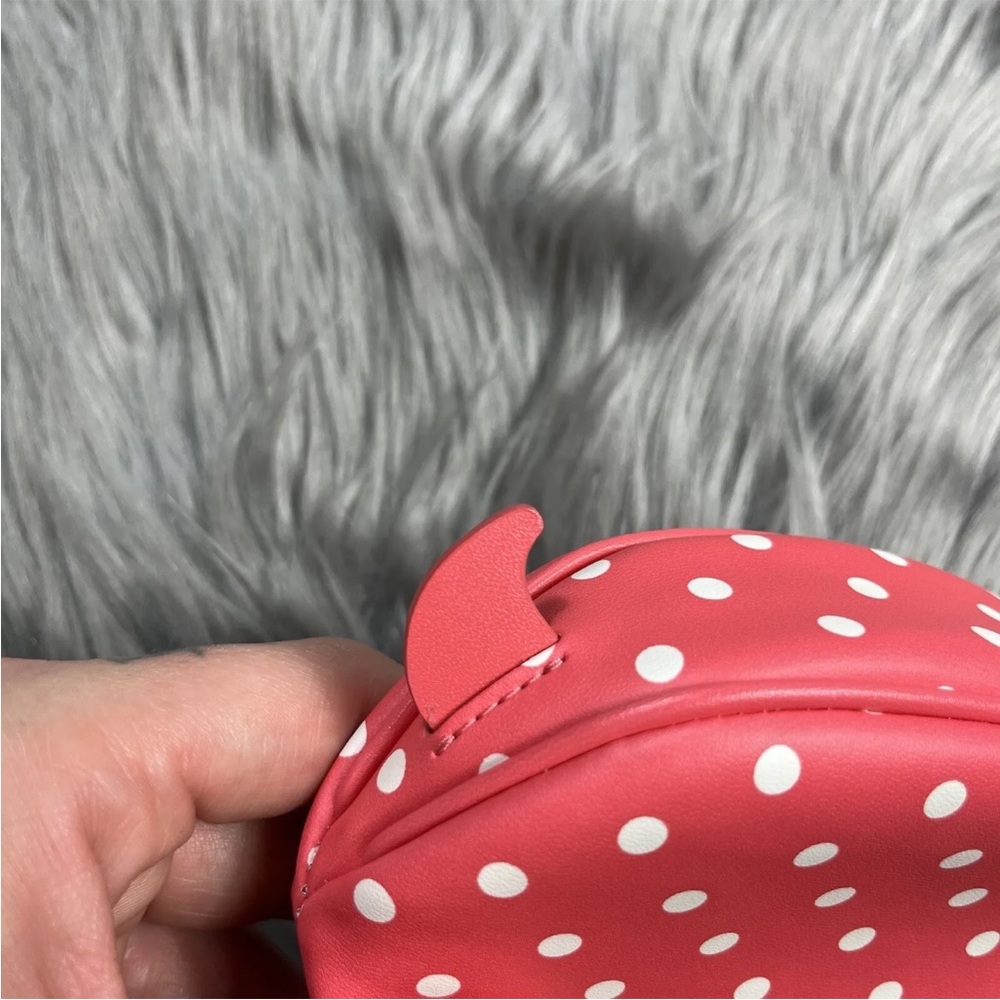 Kate Spade Shelly Crab Novelty Fun Wristlet Purse Peach Melba Polka dot - Picture 5 of 14